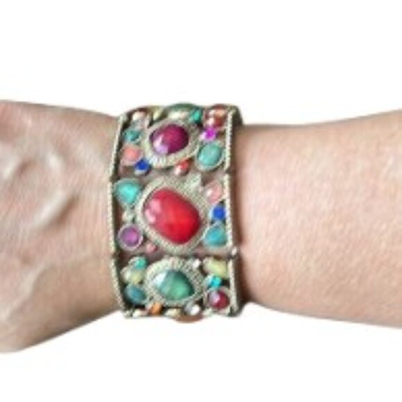 Gold & Jeweltone Bracelets Bundle - 3 Bracelets - EUC - Picture 7 of 7